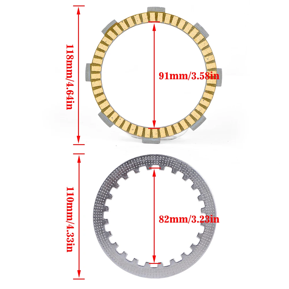Kupplungsreibscheibenplatten für Honda CRF80F CRF 80F CB50J CB50 V/W Dream 50 Dream 50R CB50R AR02 MT50 MB5 CRM 50 RN RP RR RT – Detail 2