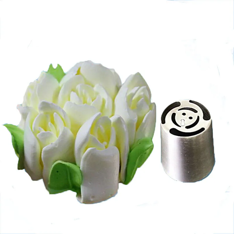 

1 Pcs DIY Russian Cake Decorator Stainless Steel Cream Pastry Nozzle Baking Decoration Pipe Flower Mouth Cake Baking Tools C229