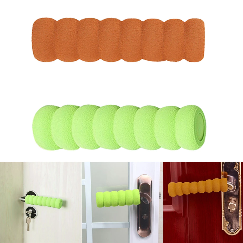 2pcs Anti-collision EVA Foam Door Handle Knob Cover Safety Guard Protector