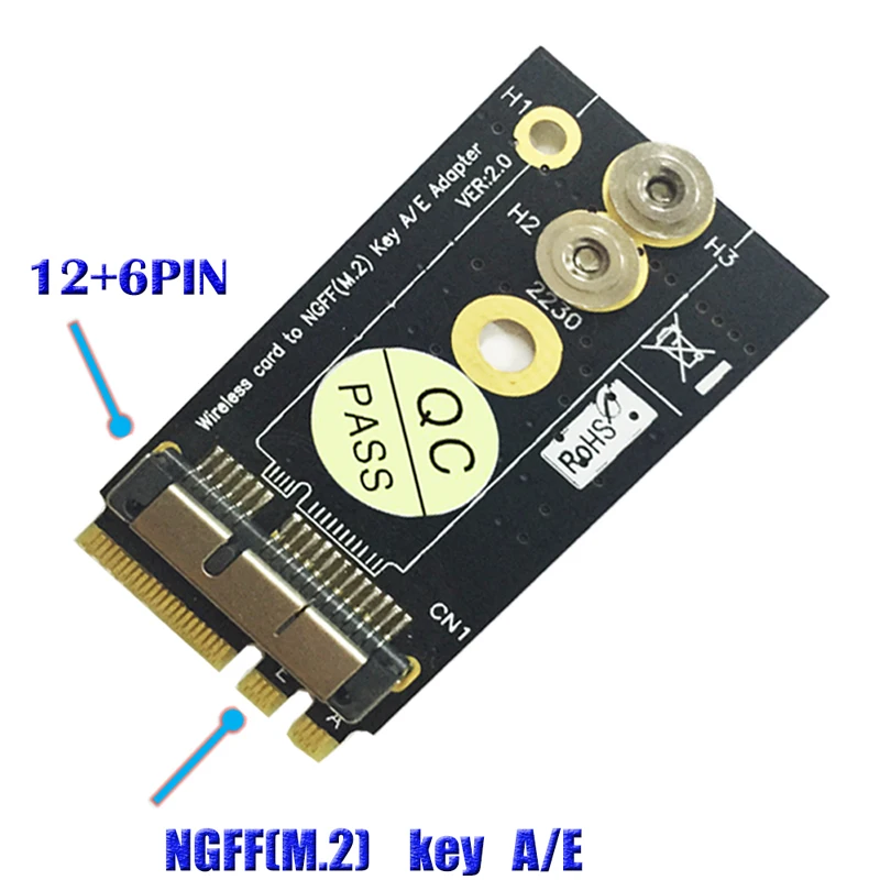 WiFi адаптер BCM94360CS2 BCM943224PCIEBT2 12+ 6Pin беспроводная карта для NGFF ключа A/E M2 WiFi карты Wi-Fi адаптер сетевая карта для Mac