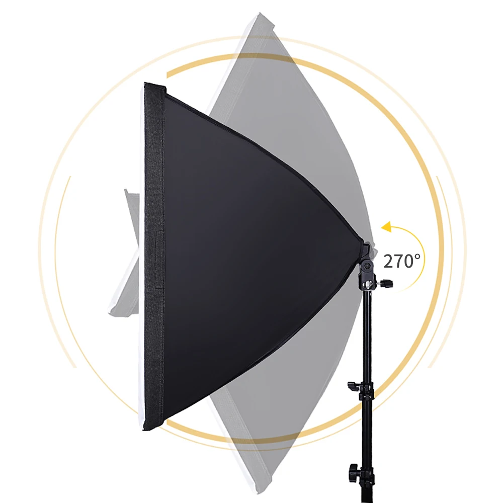 Photography Softbox For Photo Studio Light Box Professional 50X70cm E27 Softbox Lighting Kit With 30W LED Bulb& Tripod
