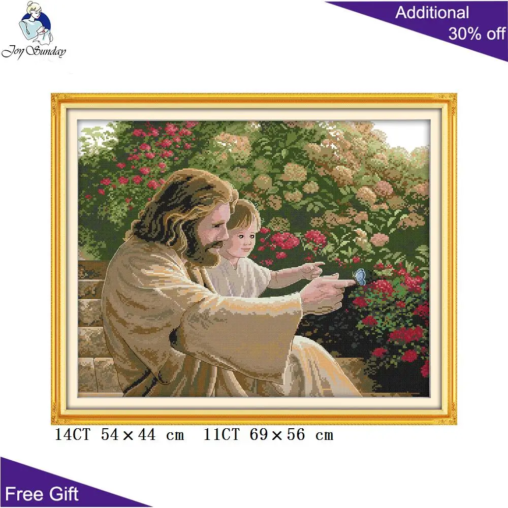 Домашний декор Joy Sunday с иисусом R311R314R315R316 14CT 11CT подсчитанный и отпечатанный иисус