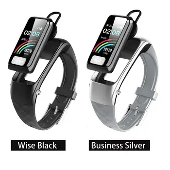 

H207 Smart Bracelet Watch Bluetooth Earphone 2 in 1 AI ECG+PPG Heart Rate Blood Pressure Monitor Sports Drive Call Smartwatch