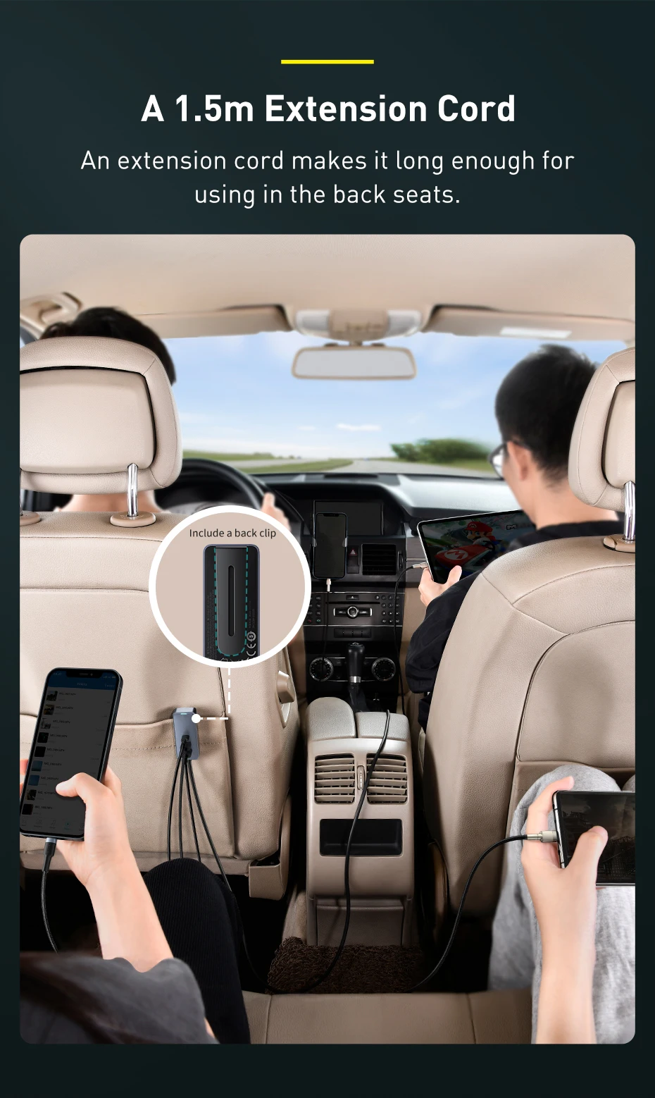 Baseus chargeur multiport rapide 120W PPS pour voiture-9