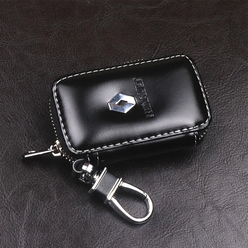 Модный автомобильный кожаный чехол-ключница для Renault Clio Logan Megane 2 3 Koleos Scenic Card Key Wallet автомобильный Стайлинг