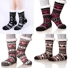 Носки женские и мужские зимние рождественские носки с мультяшным принтом женские шерстяные вязаные длинные кашемировые носки унисекс