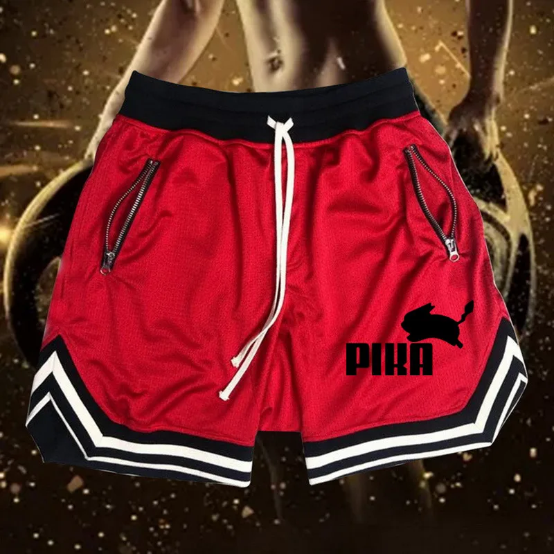 

Brand summer new casual shorts men's fit solid color 18 color shorts loose loose waist breathable beach shorts