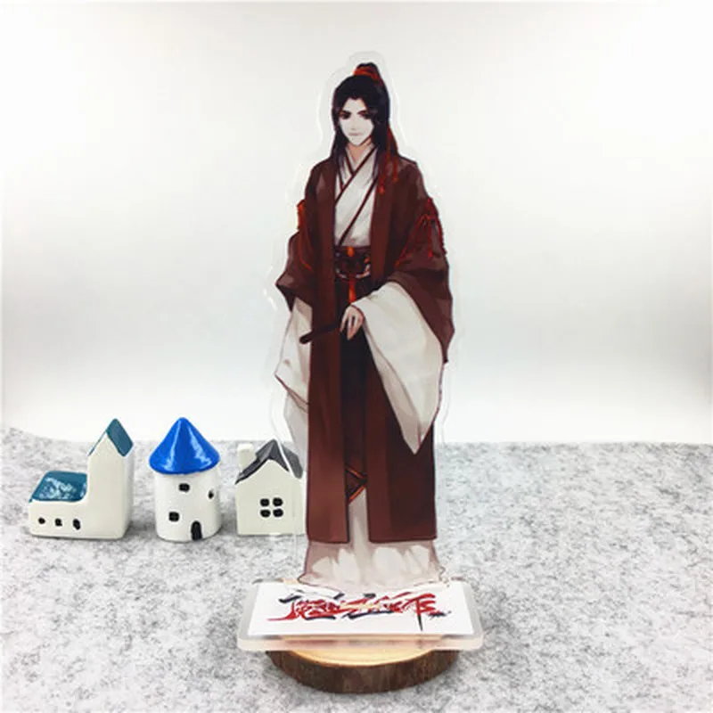 Grandmaster of Demonic Cultivation мультфильм акриловый брелок Lan Wangji Wu Wuxian модные цепочки для ключей, аксессуары в подарок