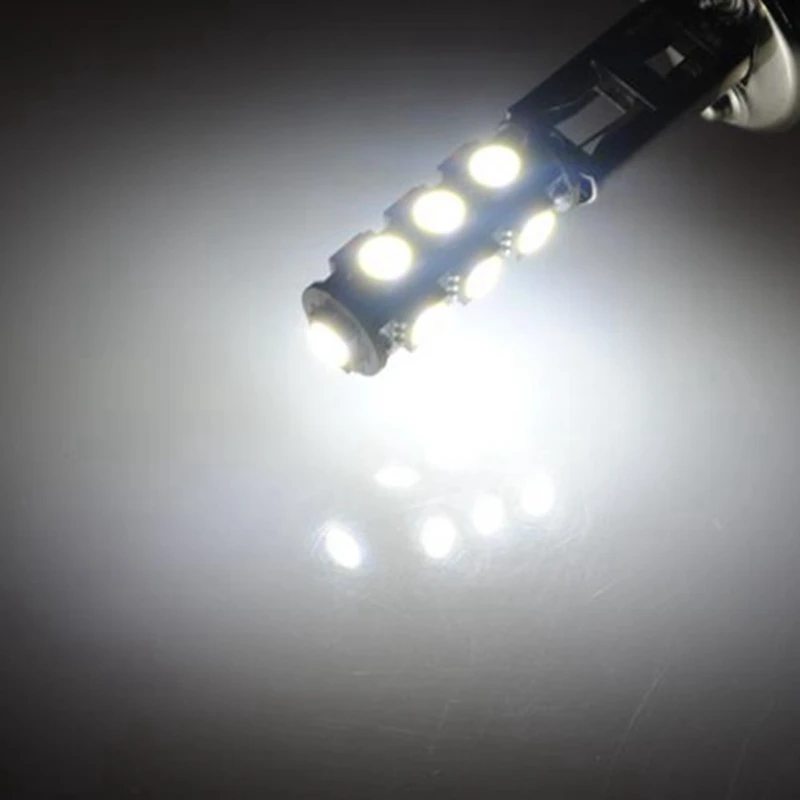 2 шт. автомобиль H1 13 светодиодный 5050 SMD белый головной светильник Туман головной светильник лампы AC/DC 12V& 2 x H1 ксеноновых фар, Высокопрочная конструкция супер белый головной светильник лампы