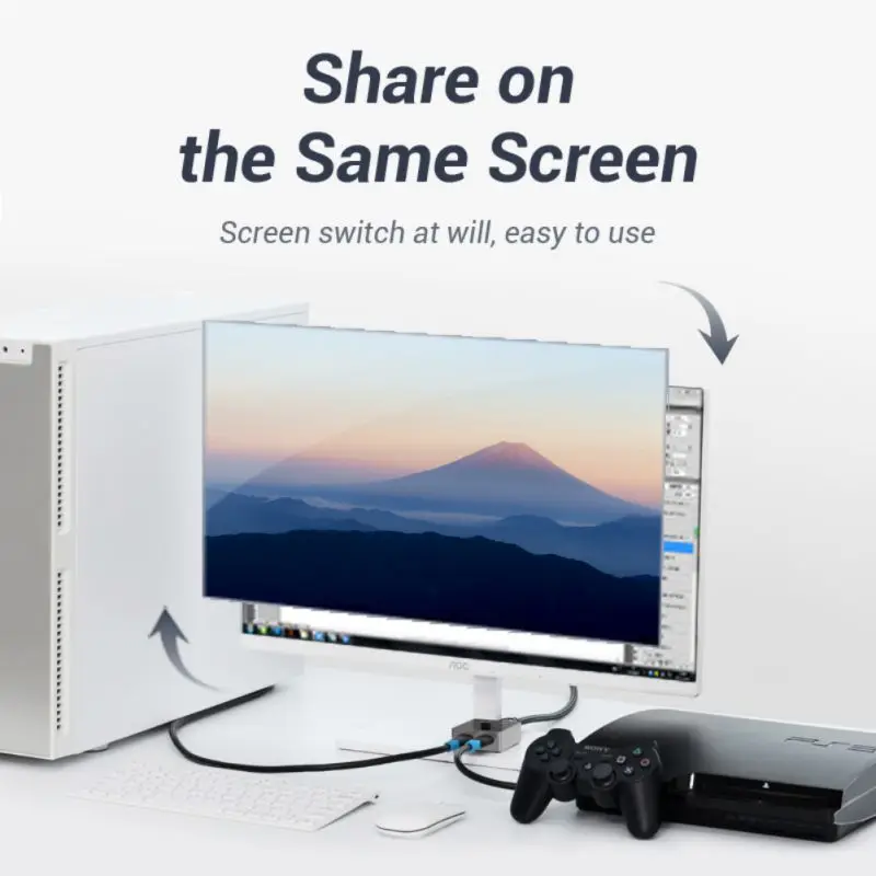 Два направления 2X1/1X2 Переключатель HDMI конвертер HDMI 2,0 4K сплиттер