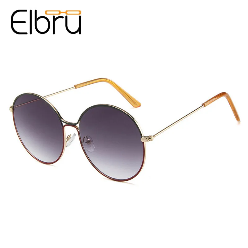 

Elbru Metal Round Frame Sunglasses Retro Hollow Frame Sun Glasses Ladies Shade Mirror Unisex UV400 Eyewear Oculos de sol