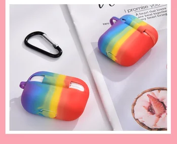

For Airpods 1 2 Pro Rainbow Pattern Case Cover Trendy Earphone Case Charging Box Shell For Air Pods 1 2 Pro Protective Sleeve