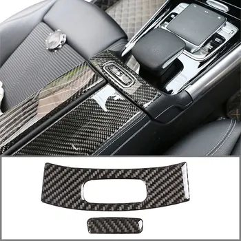 

For Mercedes-Benz B-Class GLB 2020 Armrest Box Switch Stickers Real Carbon Fiber (Soft) Car Interior Modification Accessories