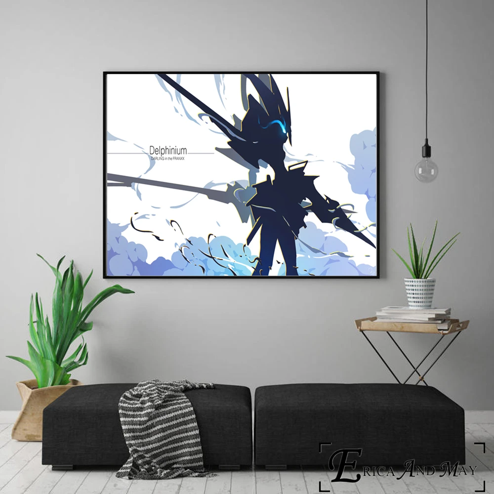 Darling In The Franxx минималистичный рисунок холст постеры и принты Настенная картина