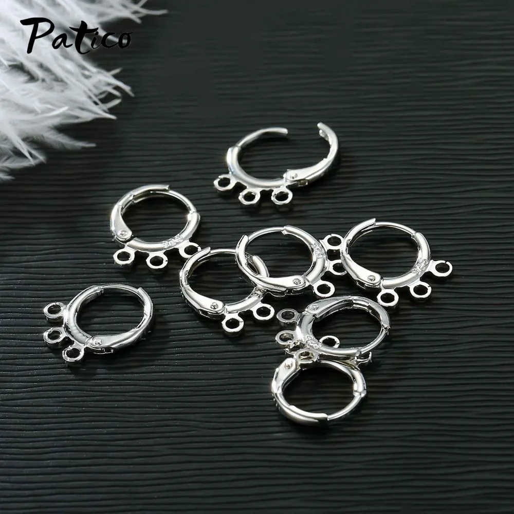 New 2020 Arrivals DIY Earrings Clasps Hooks Woman Jewelry Findings Earrings Accessories Three Holes Making Components 17mm New 2020 Arrivals DIY Earrings Clasps Hooks Woman Jewelry Findings Earrings Accessories Three Holes Making Components 17mm
