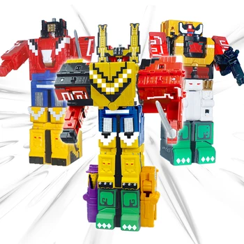 

8 in 1 Cube Assembling Building Blocks Educational Toys Transformation Number Robot Deformation Robot Toy for Kid Birthday