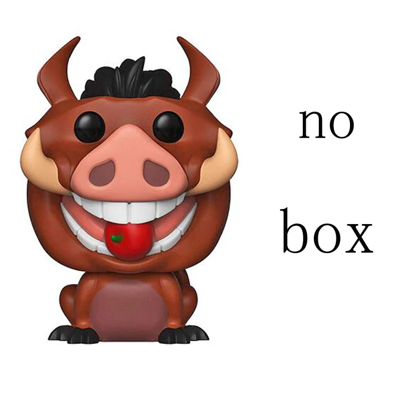 Funko Поп Король Лев маленький Simba MUFUSA PUMBAA фигурка коллекция виниловая кукла модель игрушки - Цвет: no retail box