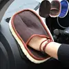 1 Pcs Car Washing Gloves Wool Soft Washing Cleaning Glove Artificial Wool Cleaning Brush Motorcycle Washer Care Products Summer ► Photo 1/6