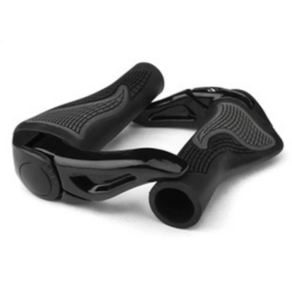 TB Mountain Bicycle Horn Shape Bar Ends Road Rubber Handlebar Grips Ergonomics Design Easy to install