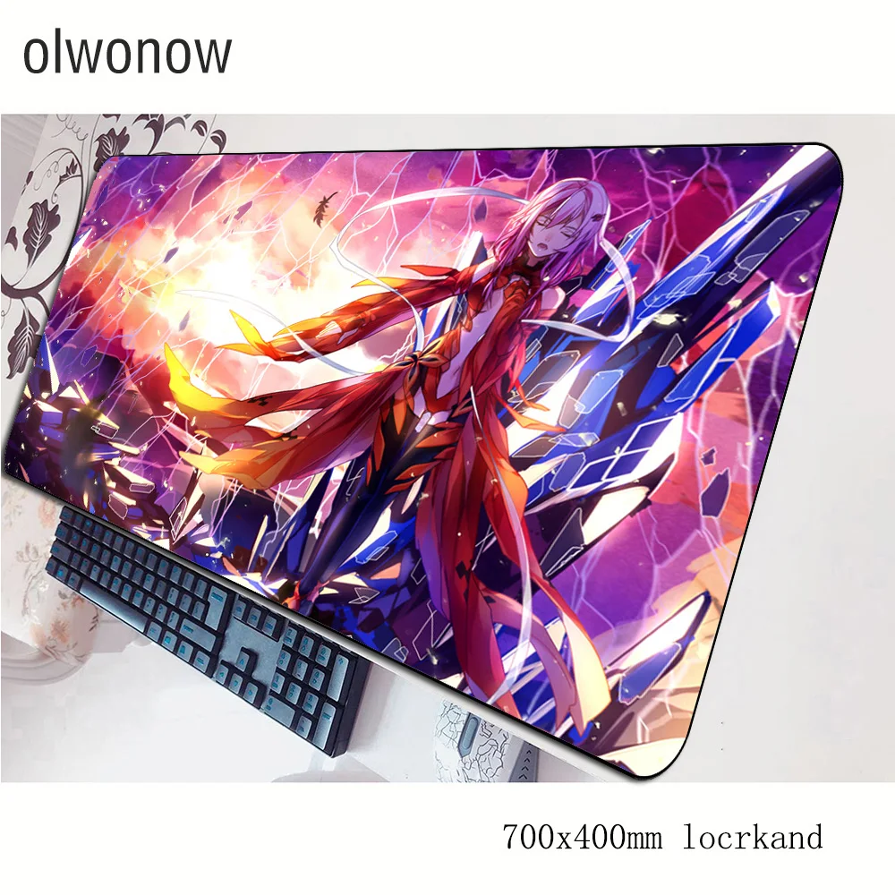 Guilty Crown Коврик Для Мыши Компьютерный коврик с блокировкой края 70x40 см игровой коврик для мыши большой толстый коврик для мыши Клавиатура игры ПК геймер стол