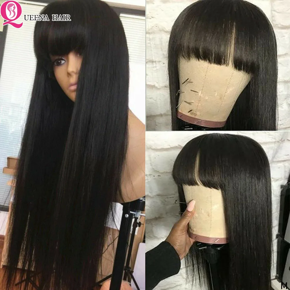 Straight wig with bangs (4)