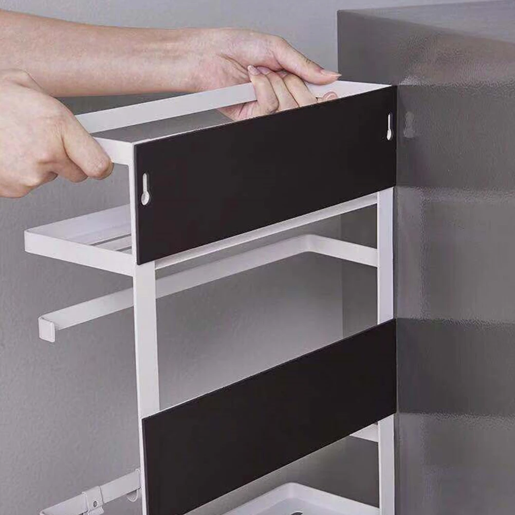 33x49 см Многофункциональный кованый магнит для железа Fridger Rack компактный кухонный стеллаж для специй стеллаж для хранения приправ полка для бутылок