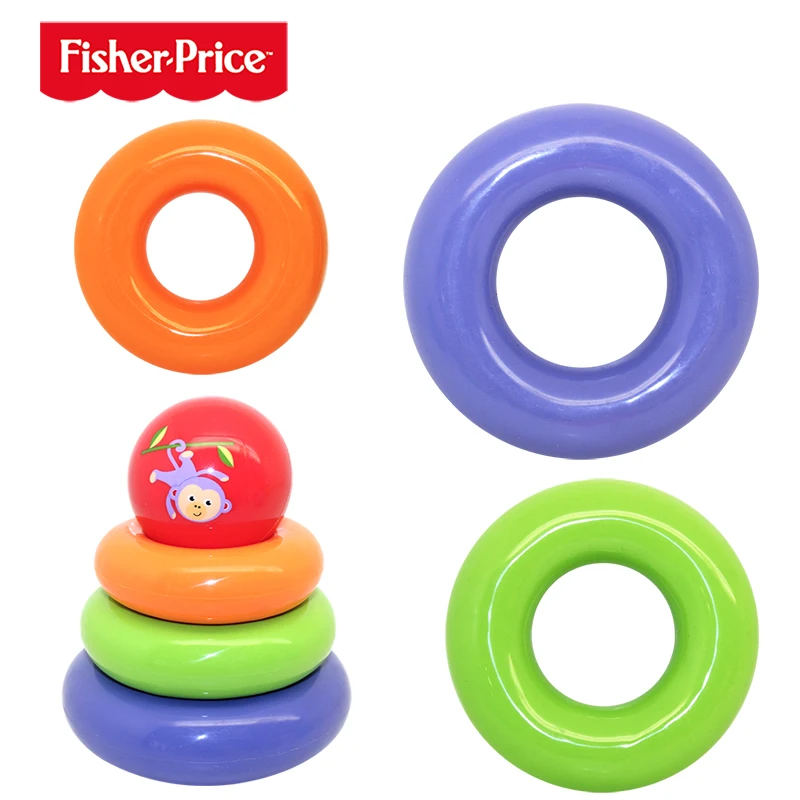 Fisher-Price детские игрушечные мячи тренировочный мяч штабелирование мяч наконечник надувной мяч ручной мячик пинч мяч детский мяч для обучения детей