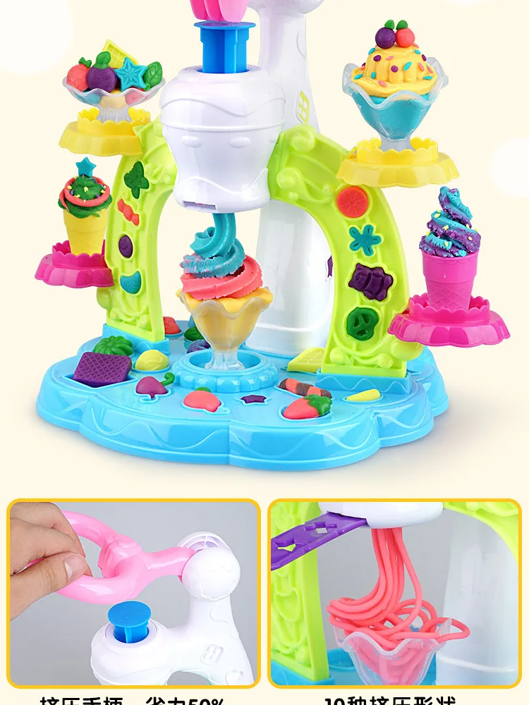 CHILDREN'S Toy 3D Colored Clay Ultra-Light Clay Plasticene Tool Packaged Combination GIRL'S Play House Toys