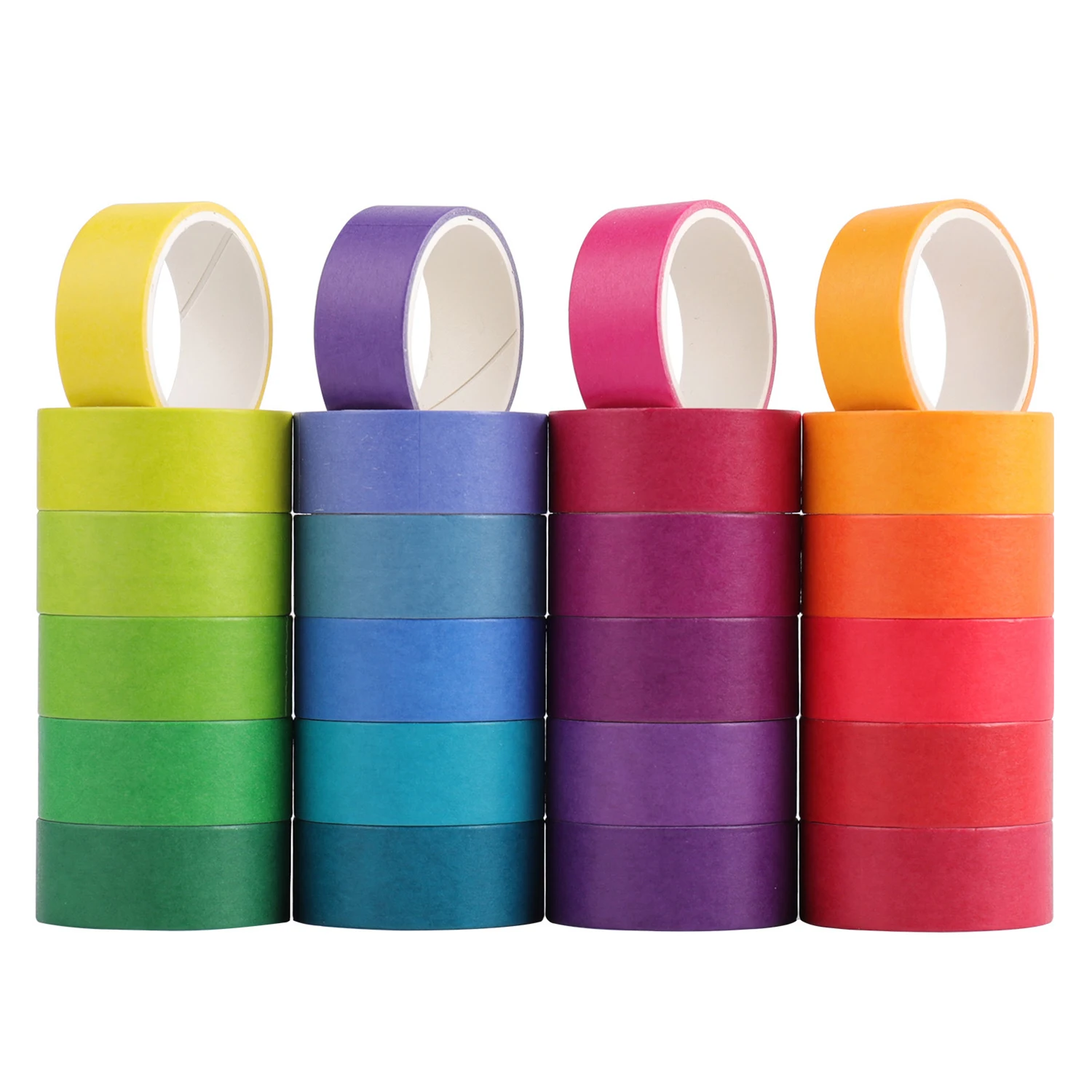 Washi Tape Set,Colored Decorative Masking Tapes,24 Rolls Painters Tape