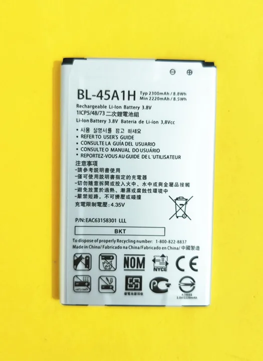 B-TAIHENG 3 8 V 2300mAh BL-45A1H Аккумулятор для LG LTE K425 K428 MS428 F670 K430DSF K430DSY Сменный аккумулятор