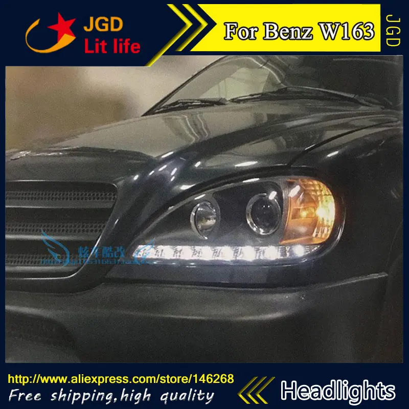 Светодиодный головной фонарь для Mercedes Benz W163 ML320 ML280 ML350 ML430 2002 2005 СВЕТОДИОДНЫЙ drl hid