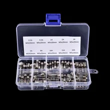 0.2A 0.5A 1A 2A 3A 5A 8A 10A 15A 20A Top Kwaliteit 100 stuks 5x20mm Elektrische Diverse zekering Amp Fast-blow Fuse Glas Mix Set(China)