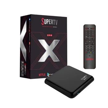 

Supertv Black X TV Box 2G 16G Android TV Box Amlogic S905D Popular Brasil TV Box with Barrage HD 4K Unlimited TV Box
