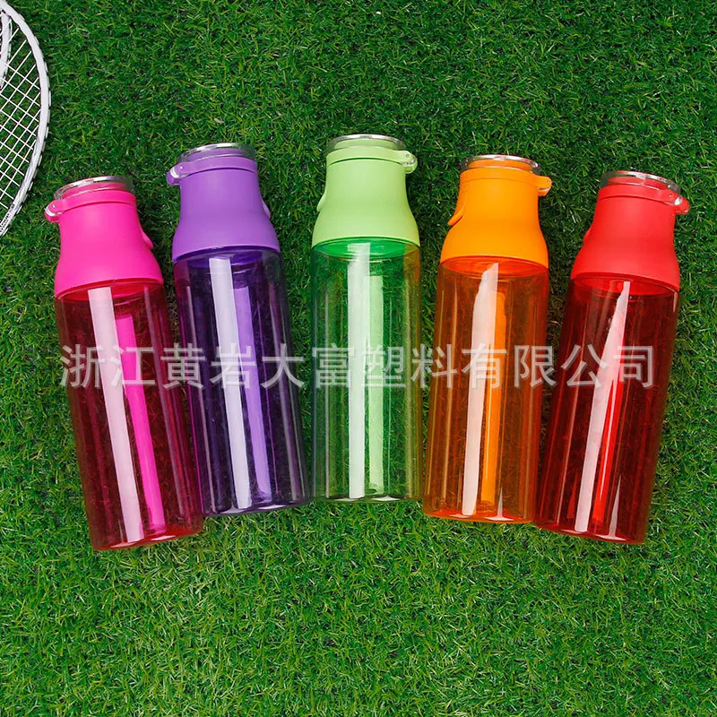 

1589 700ml New Style Outdoor Portable Automatic Button Sports Bottle
