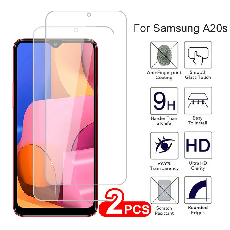 Защитное стекло 9H для Samsung Galaxy A20s 2 шт. защитное закаленное 6 5 Защитная пленка