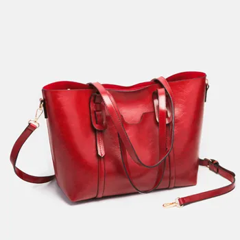 

Women's Leather Handbags Designer Fashion Brand Classic Large Shoulder Bags High Quality Wild Crossbody Hand Bag Trend Tote Bag