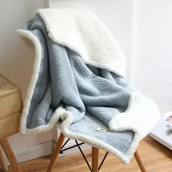

Carpet Winter Travel Super Soft Warm Polyester Office Chair Sofa Cushion Bed Room Office Car Nap Knee Blanket Home Decoration