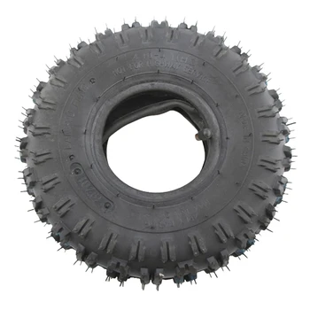 

4.10-4 410-4 4.10/3.50-4'' Inner Tube and Tire for Hand Truck, Garden Cart, Snowblower, Lawn Mower, Wheelbarrow and More