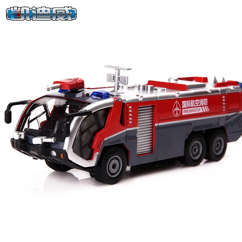 Cadeve 625026 Alloy Engineering Car Model Water Torch Fire Truck Children Toy Car Model