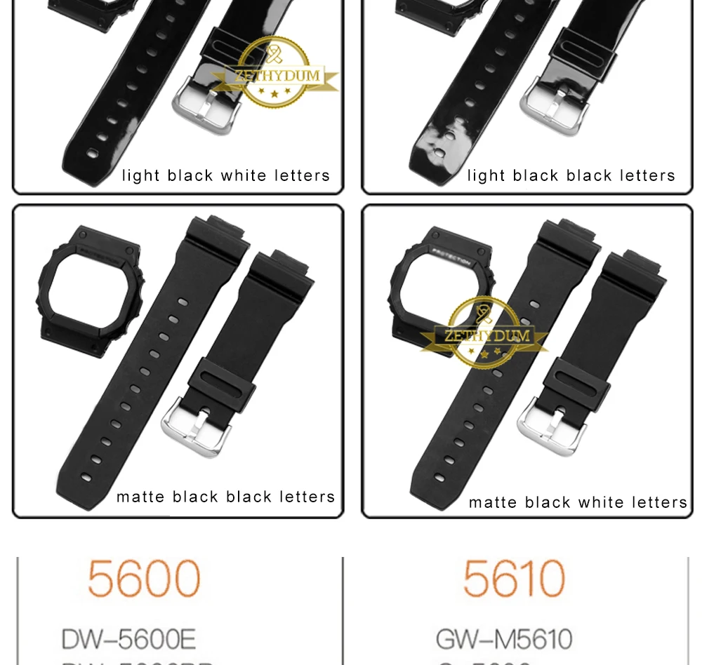 Силиконовый резиновый ремешок для часов и чехол для DW-5600E GW-5000 DW-5030 GW-M5610 GW-M5630A GB-5600B ремешок для наручных часов прозрачный ремешок для часов