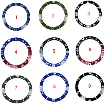 

38mm Watch Ring Ceramic Bezel Insert Ring for GMT Watch 40mm Casing Watch Accessories