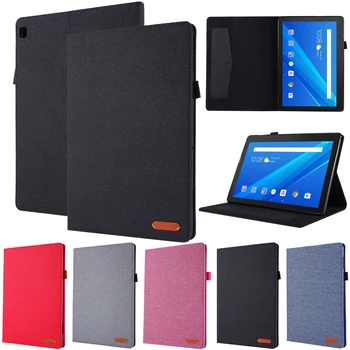 

Ultra Slim Shockproof Tablet Cover For Lenovo Tab M10 TB-X605F TB-X605L 10.1 inch PU Leather Flip Stand Cover With Card Slot