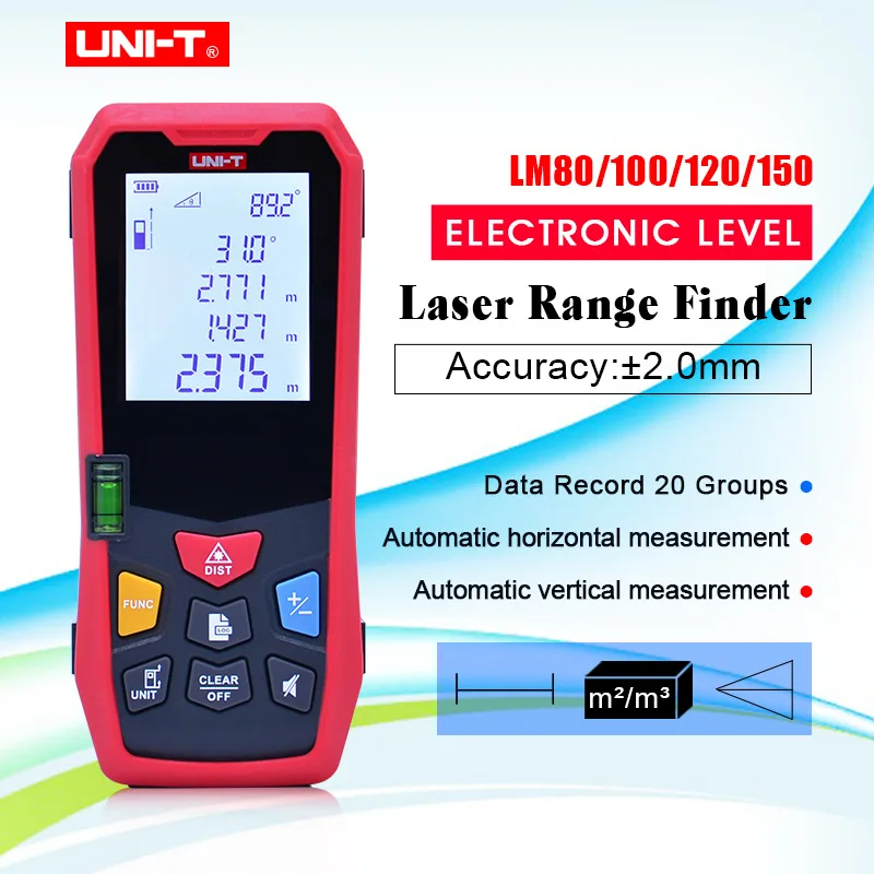 Лазерный дальномер LM80/LM100/LM120/LM150 электронный измеритель расстояния