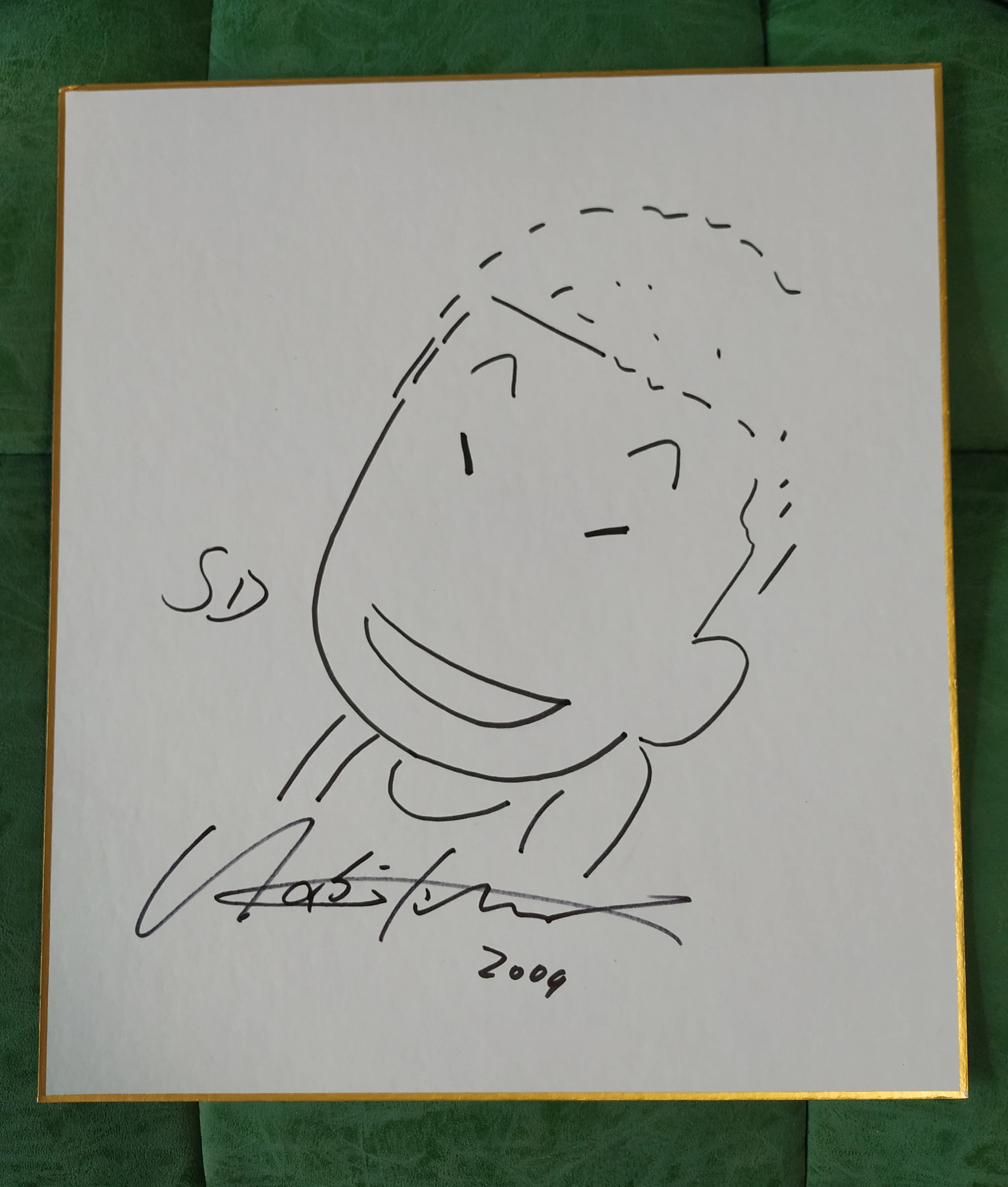 Ручная нарисованная Inoue Takehiko SLAM DUNK autographed Shikishi доска объявлений редкая 07909