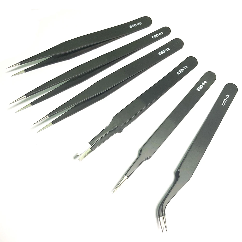 Антистатический пинцет из нержавеющей стали со специальным наконечником