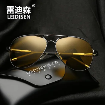 

Classic pilot polarized sunglasses high quality night vision UV400 driving goggles gafas de sol de los hombres vintage glasses