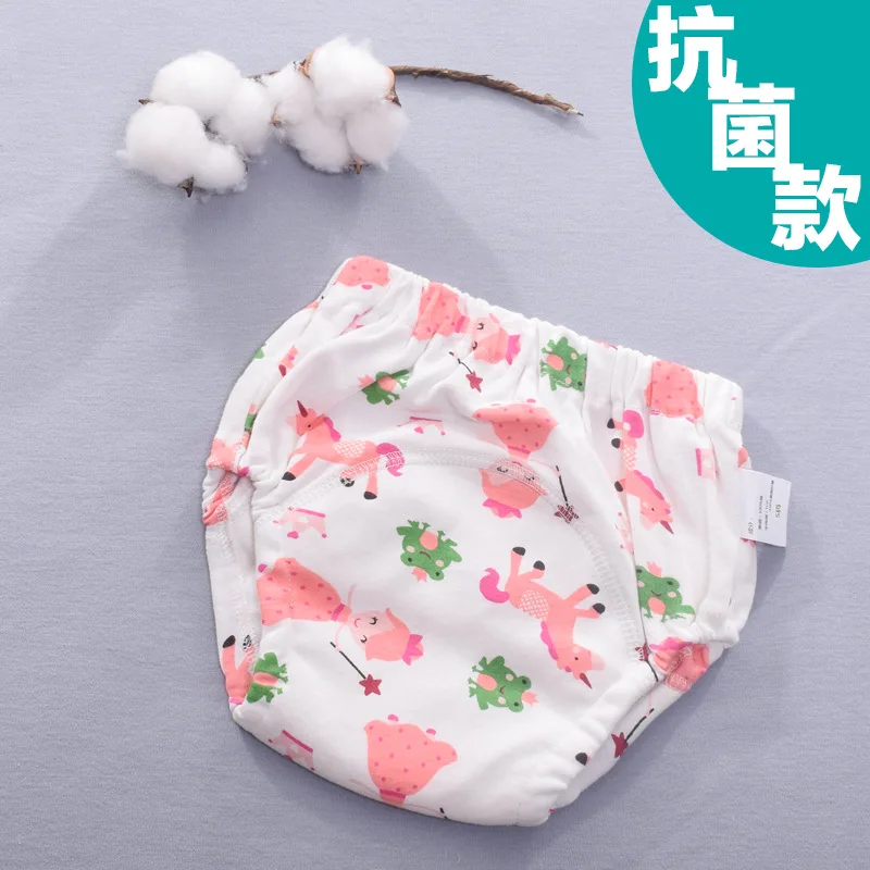 frog 2 Милые детские трусики для малышей моющаяся одежда для малышей хлопковые тренировочные трусики нижнее белье для новорожденных мальчиков - Цвет: frog 2