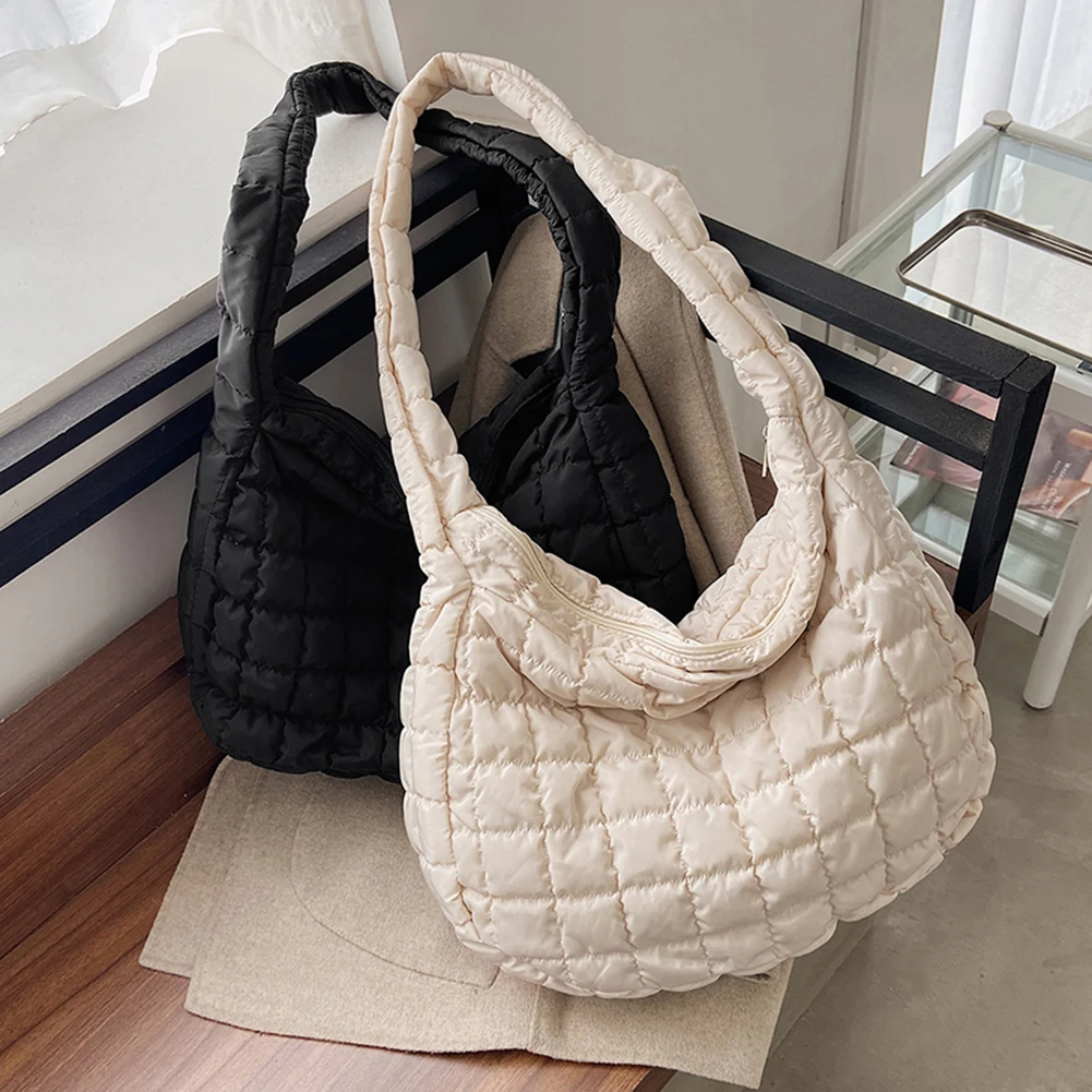 Portable Large Tote Padded Handbags Space Padded Women Shoulder Bags For  Winter Purse Handbags Fashion Designer Shopper Handbags - Shoulder Bags -  AliExpress