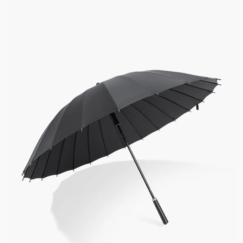 

Factory Sales 24 Bone Straight Umbrella Anti-Storm shang wu san Gift Customization Logo Printed Words Advertisement Umbrella a G