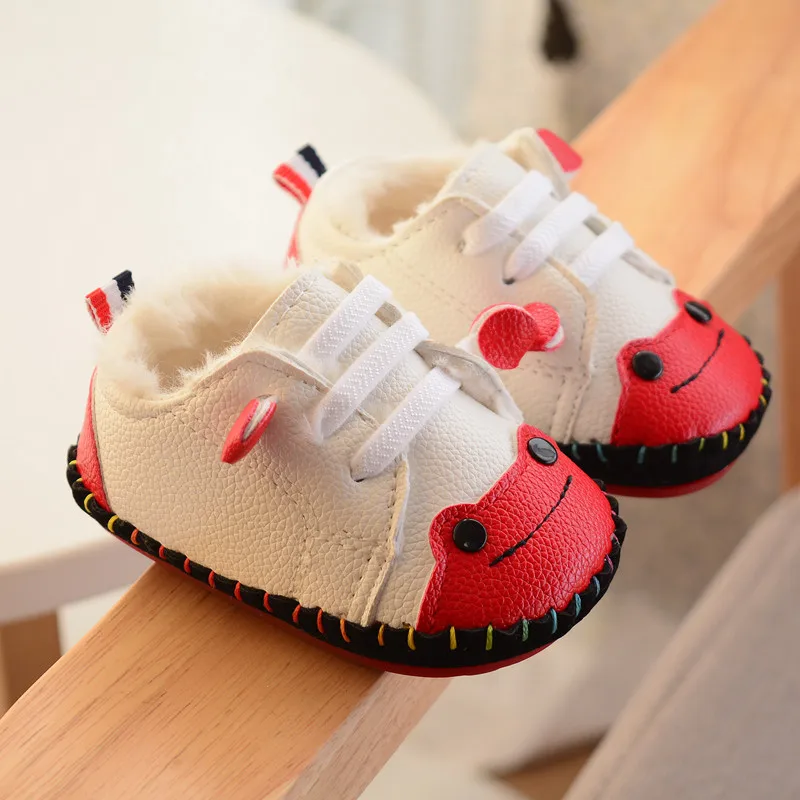 

2020 Winter Baby Plus Cotton Warm Baby Shoes Sewing Bag Plus Velvet Non-Slip Male And Female Doll Step Shoes